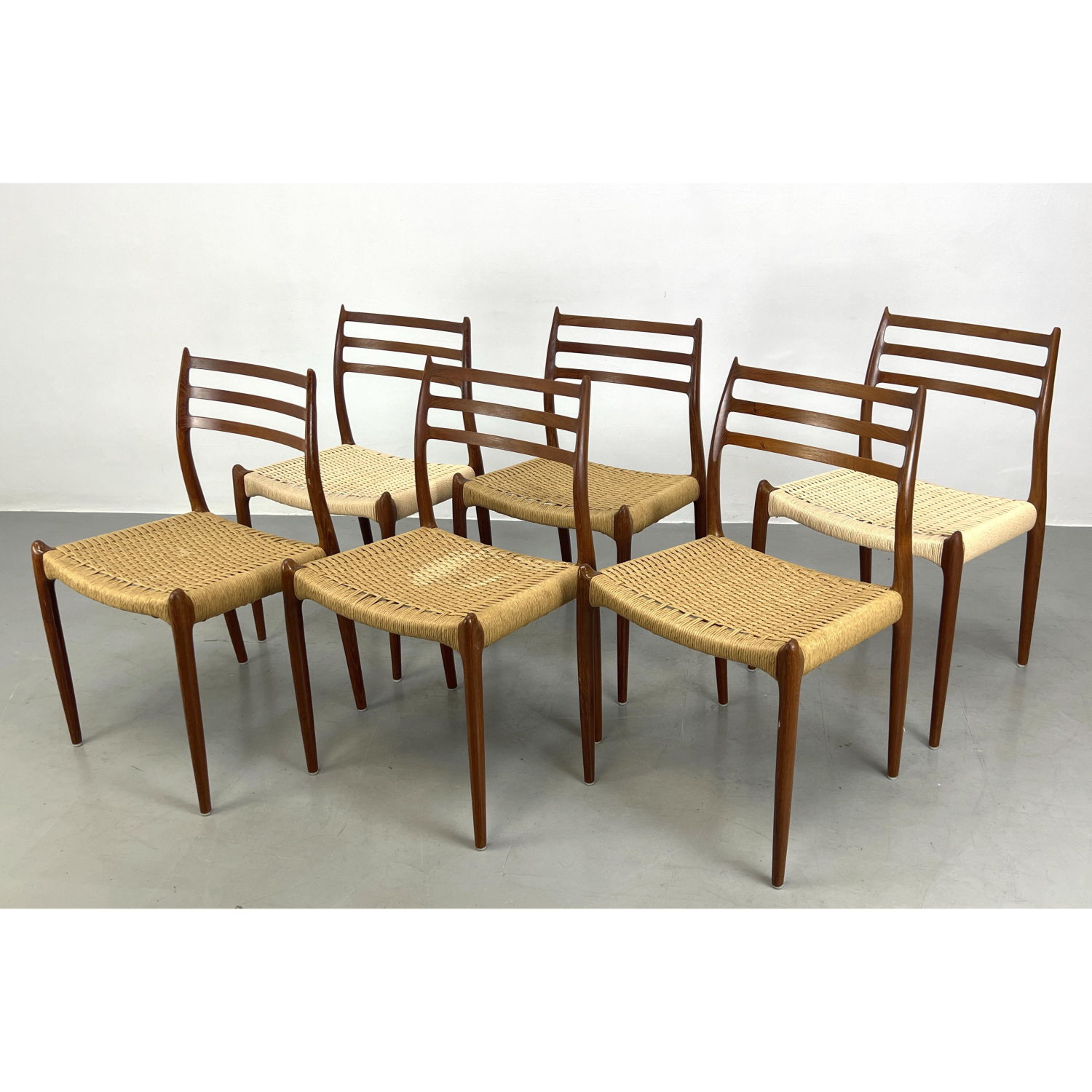 Set 6 J L MOLLER Danish Modern 2b98f7