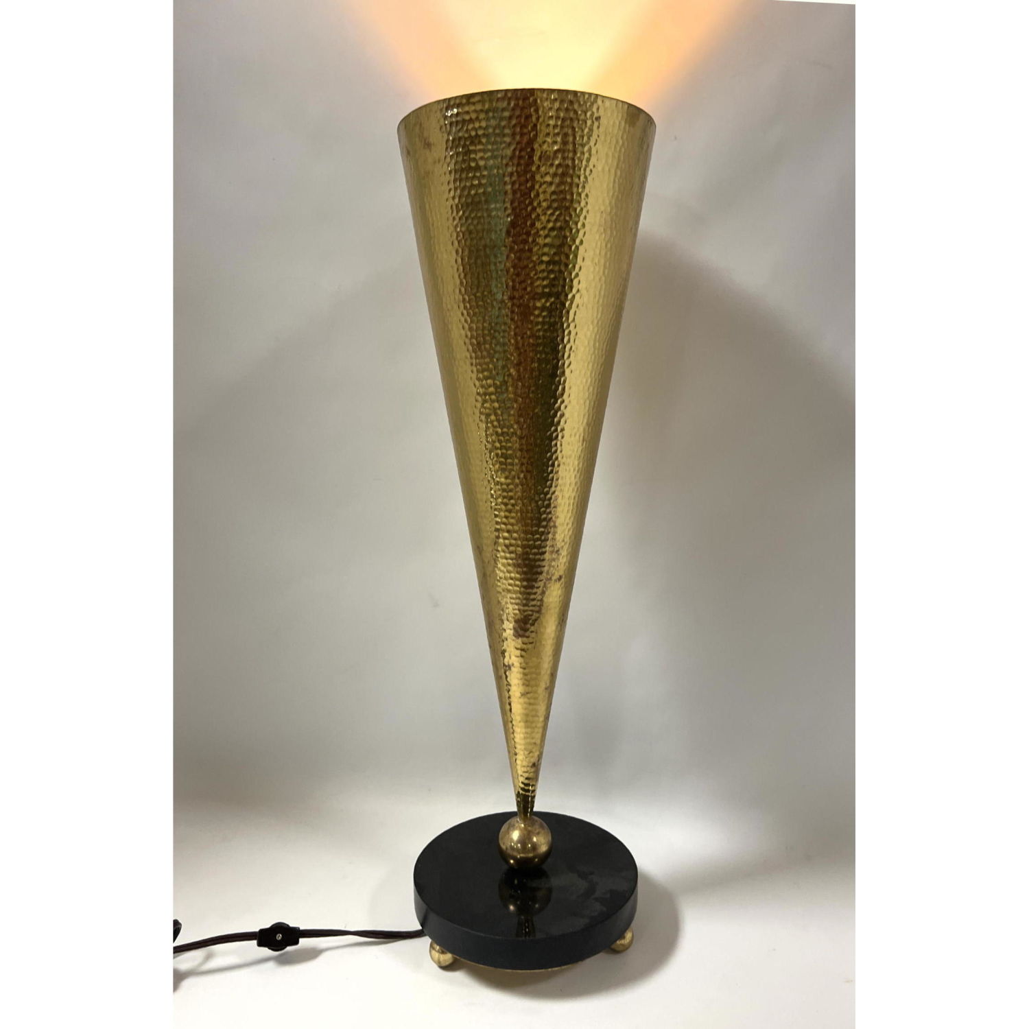 Italian Torchiere Cone Table Lamp with