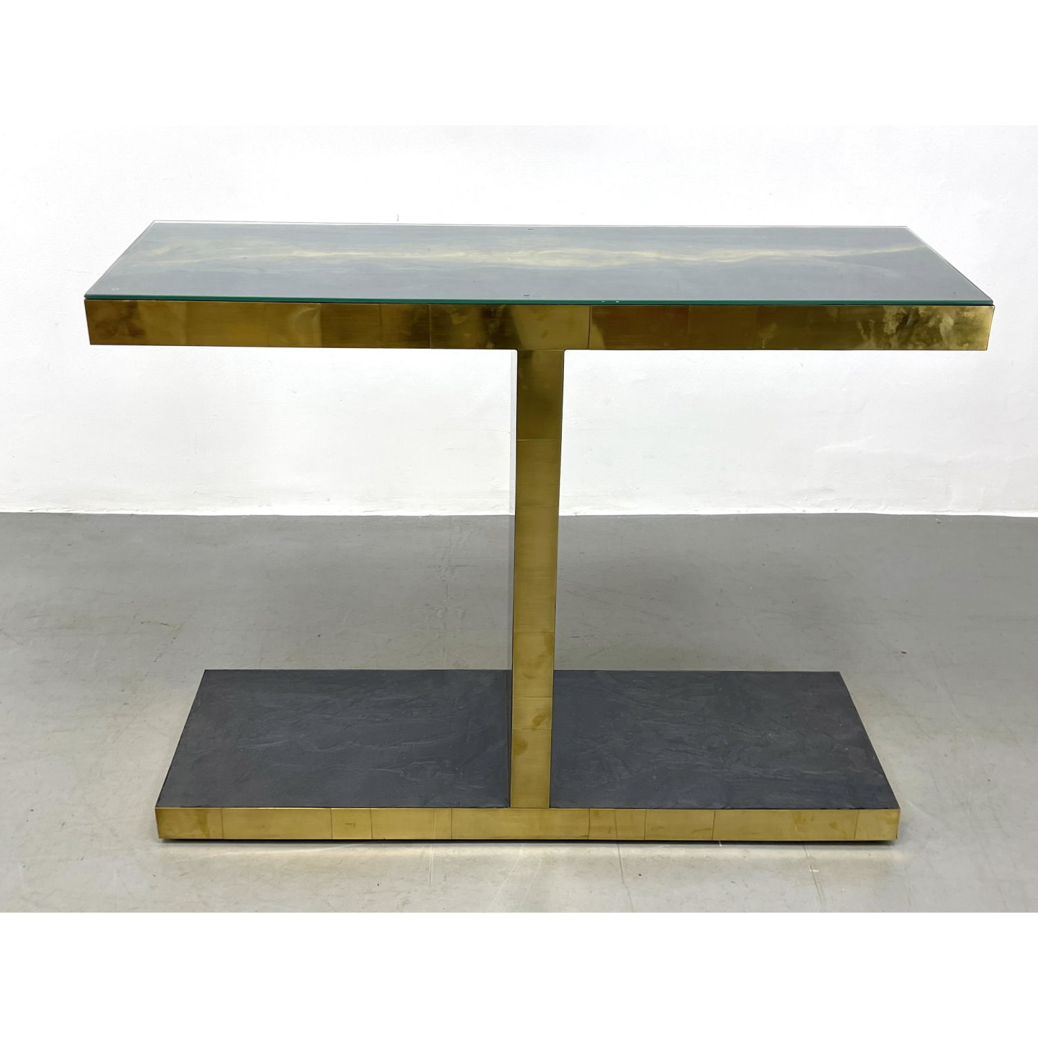 Modernist Hall Console Table Faux 2b994c