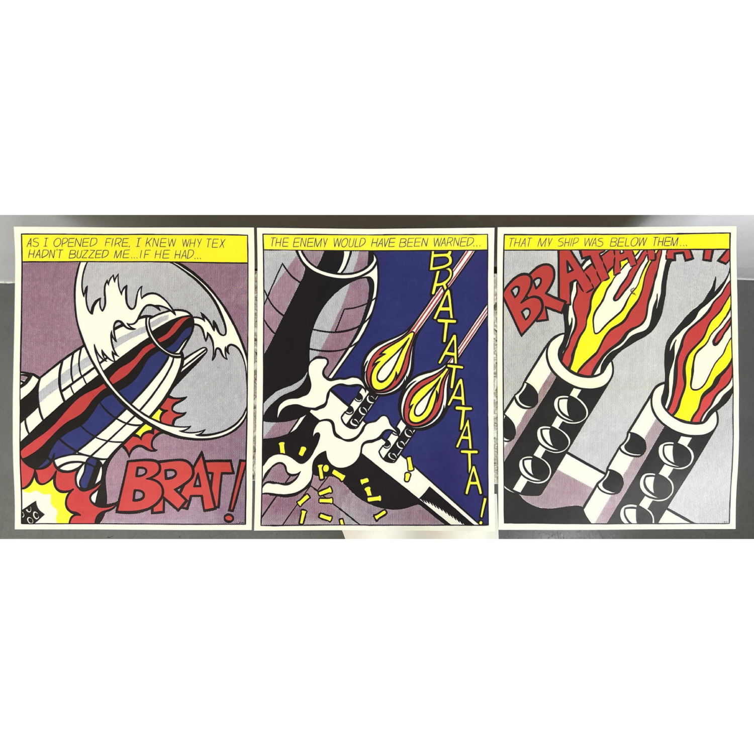 3pc Roy Lichtenstein As I Open 2b99e5