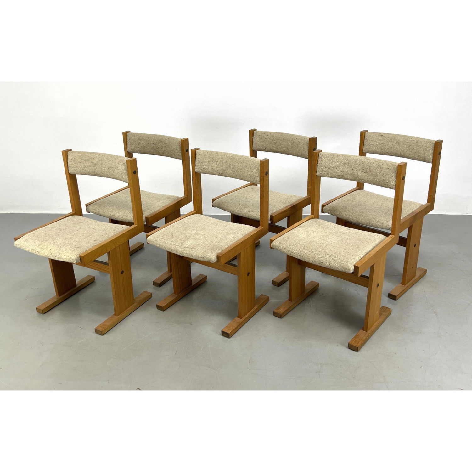 Gangso Mobler Set 6 Dining Chairs.