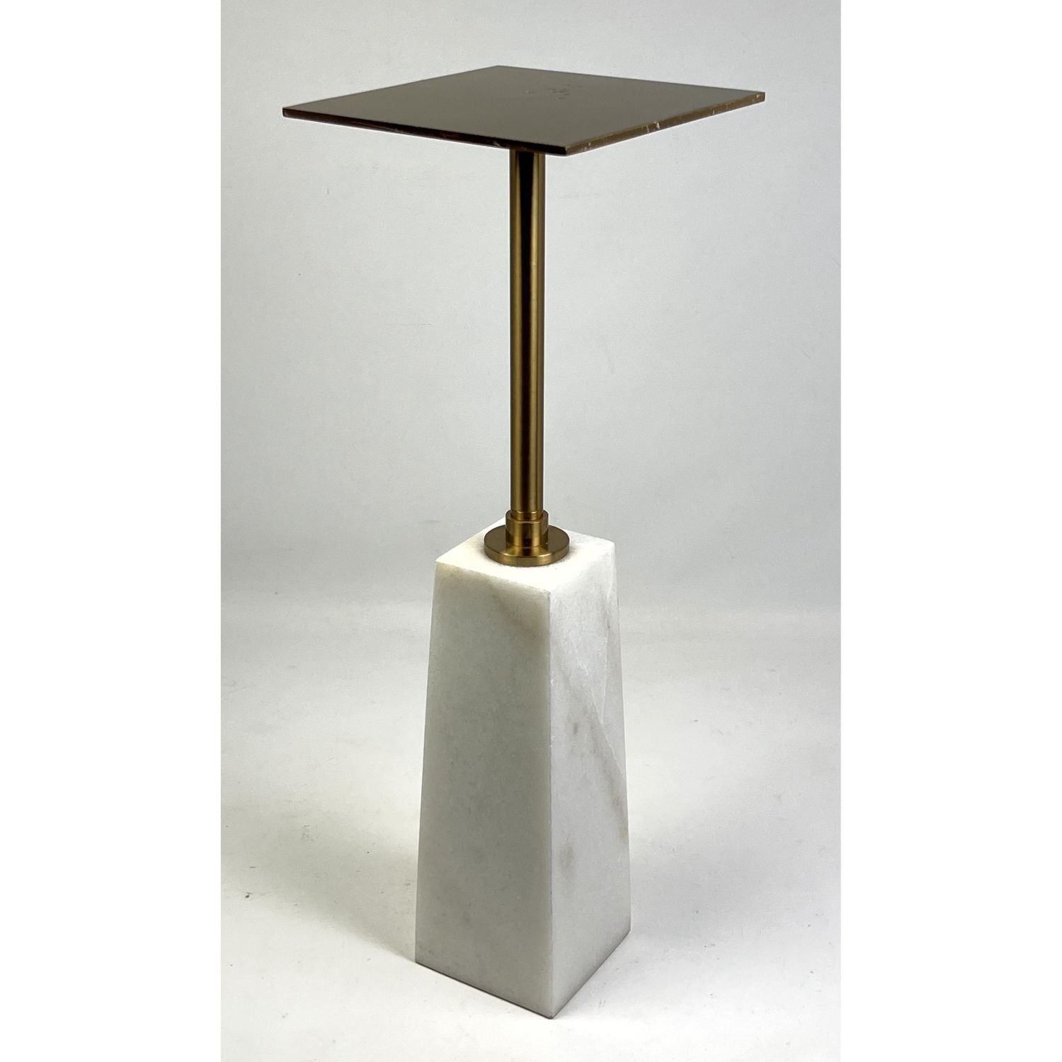 Small Metal and Marble Side Table Stand.