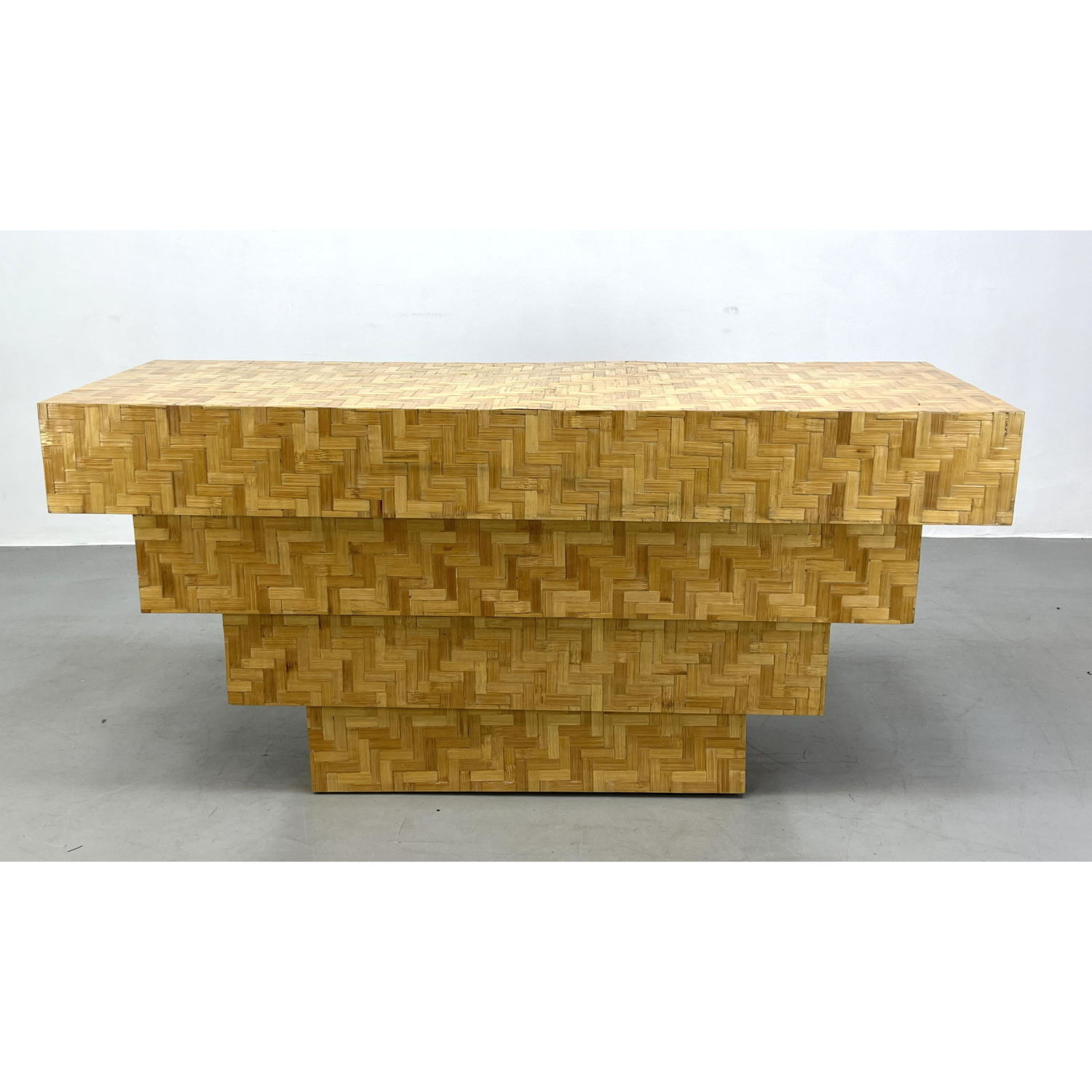 Miami modern woven rattan console 2b9b9e