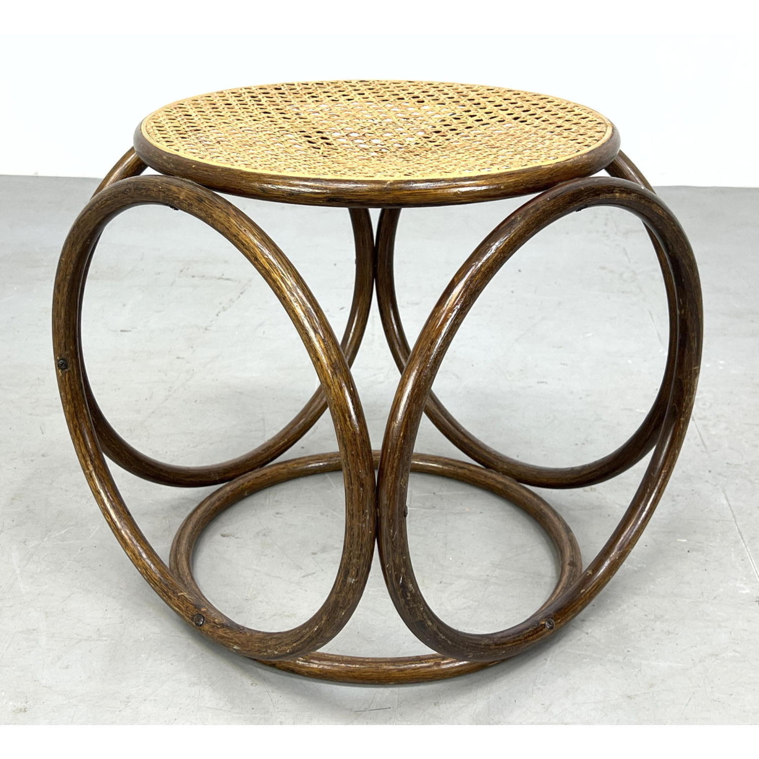 Caned Seat Round Bentwood Foot