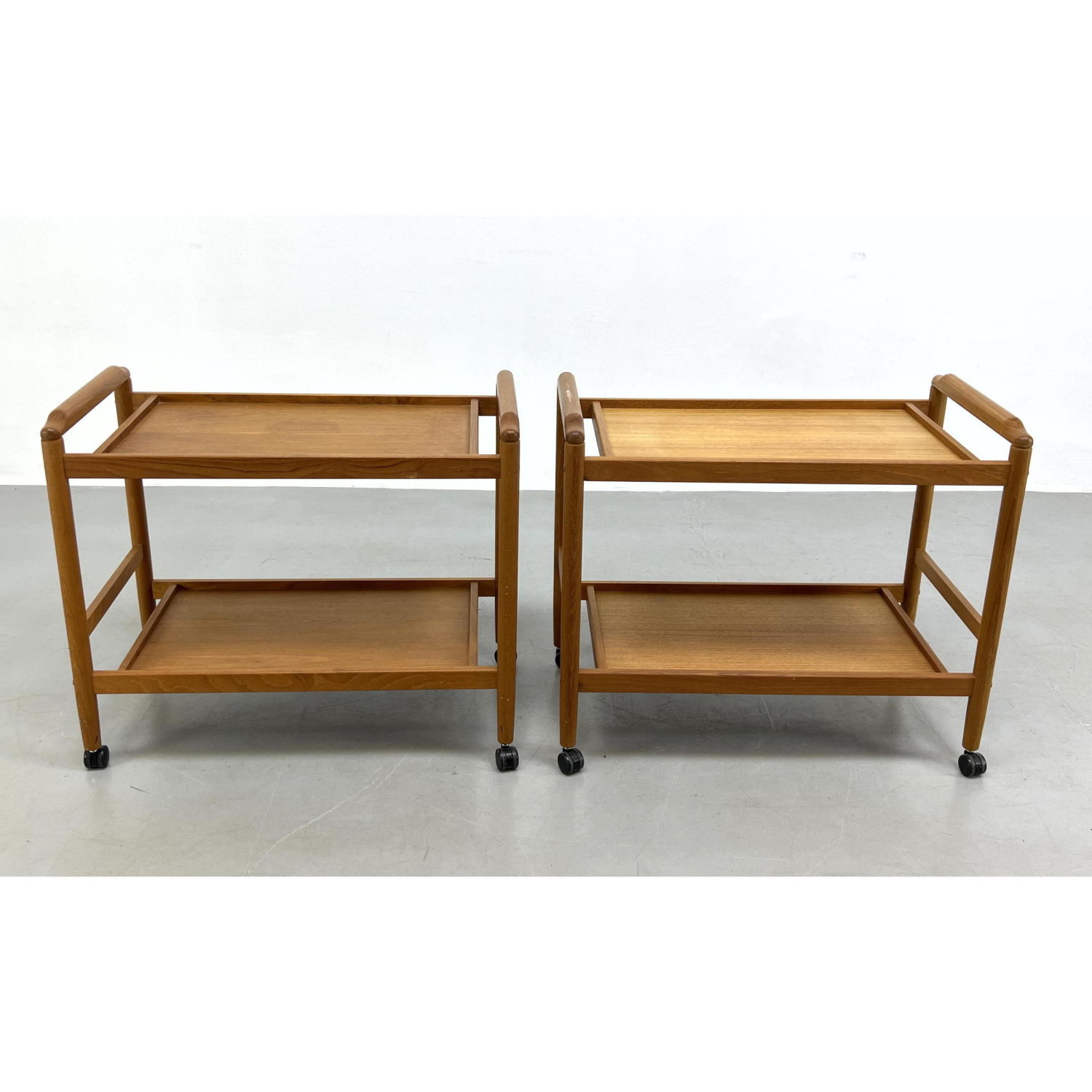 Pair Mid Century Modern Teak Bar 2b9c81