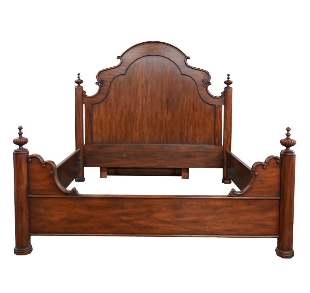 CARVED WALNUT KING SIZED BEDunsigned  2b9d39