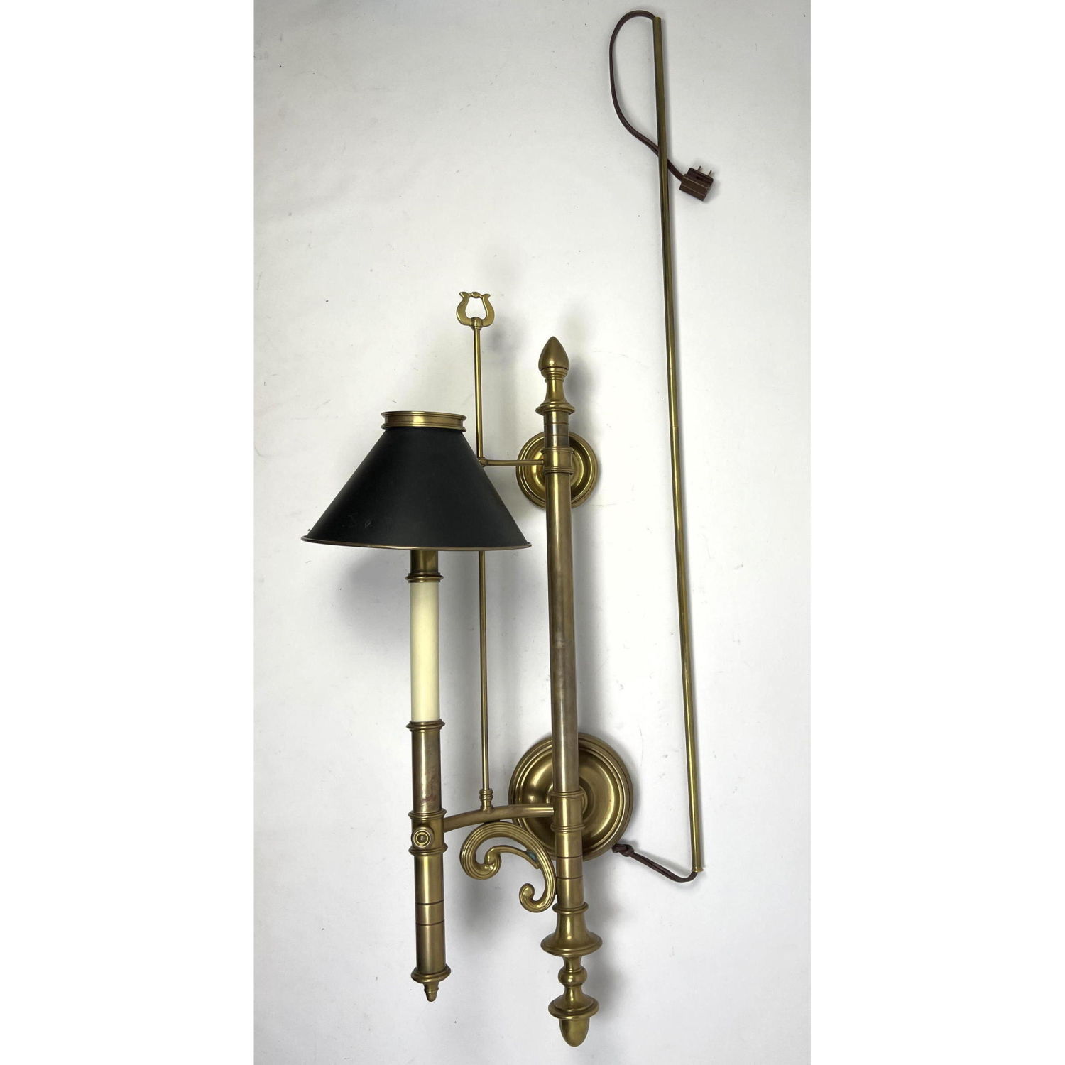Large Decorative Brass Wall Sconce