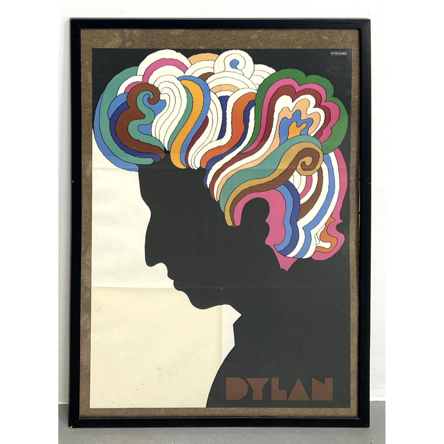 BOB DYLAN Framed Poster. Milton