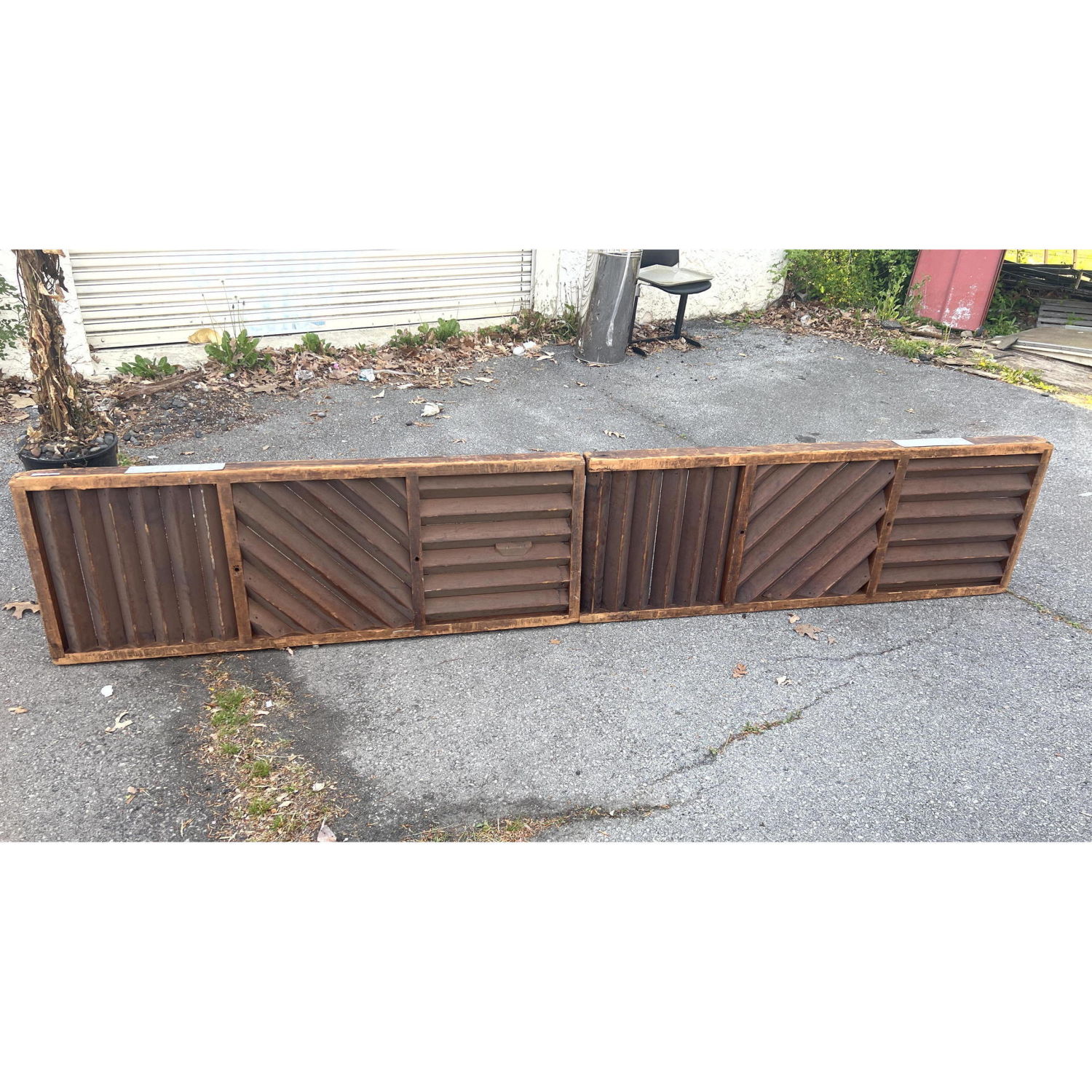 Vintage Pine louvered architectural