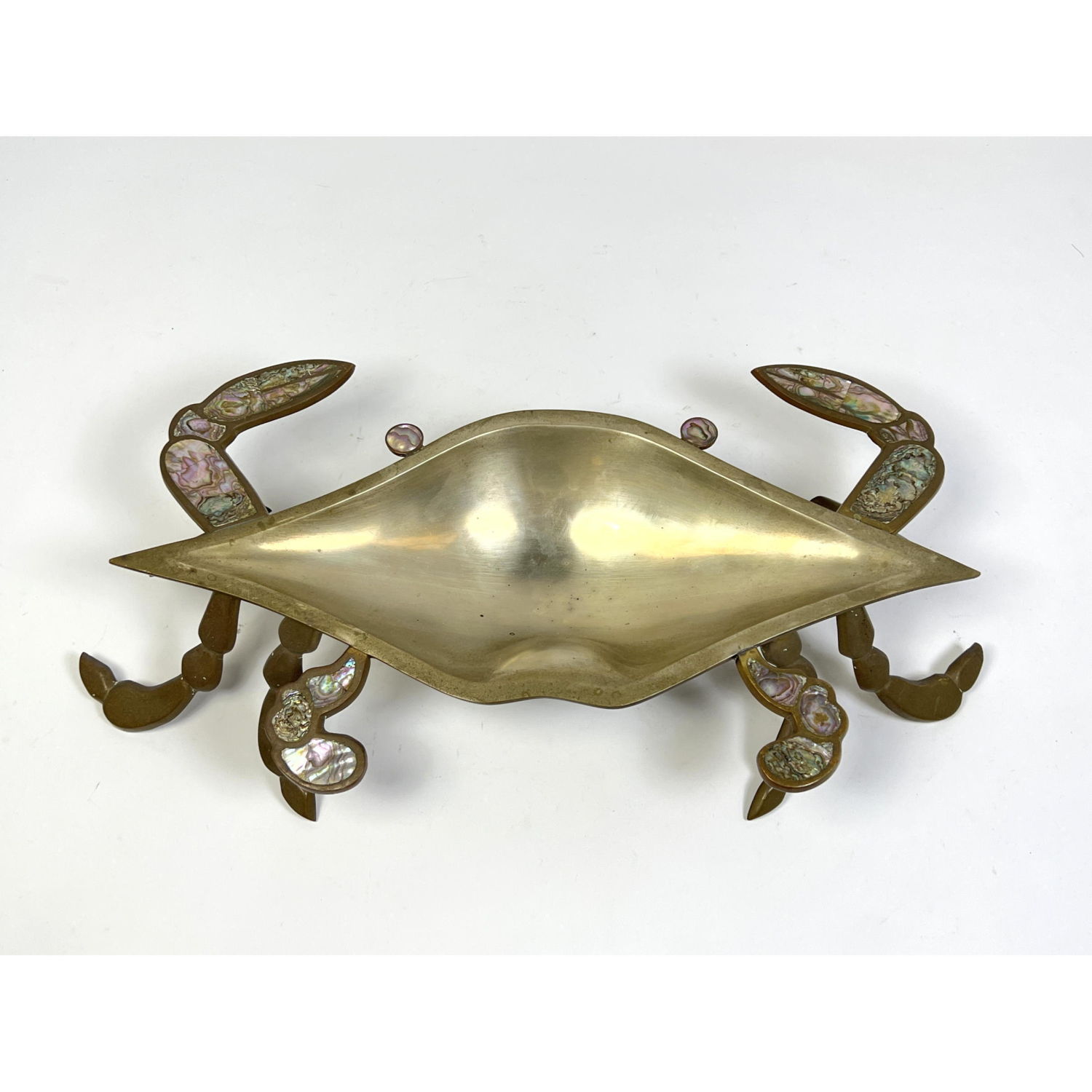 Hand wrought Mixed Metal Crab Sculpture 2ba035