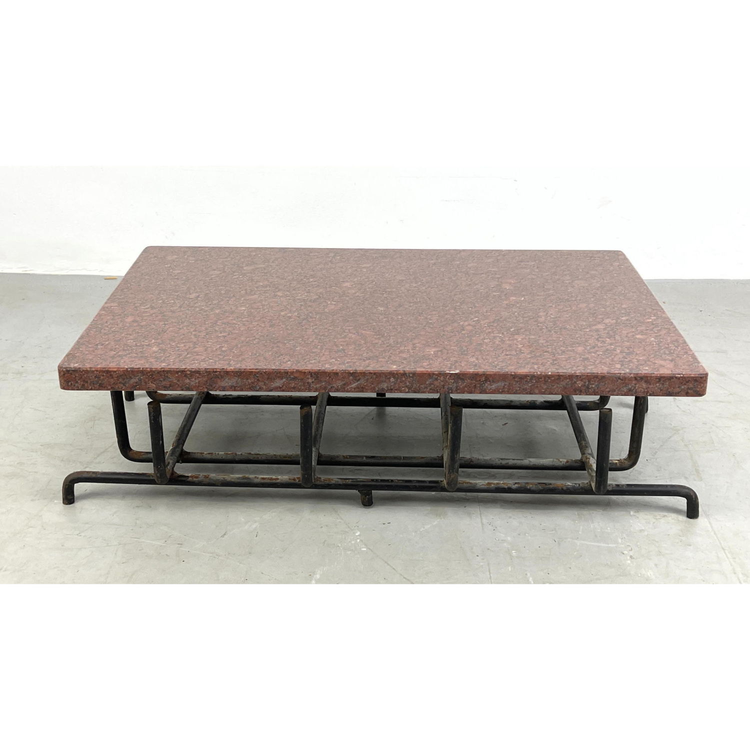 Low Granite Top Garden Table with 2ba10e
