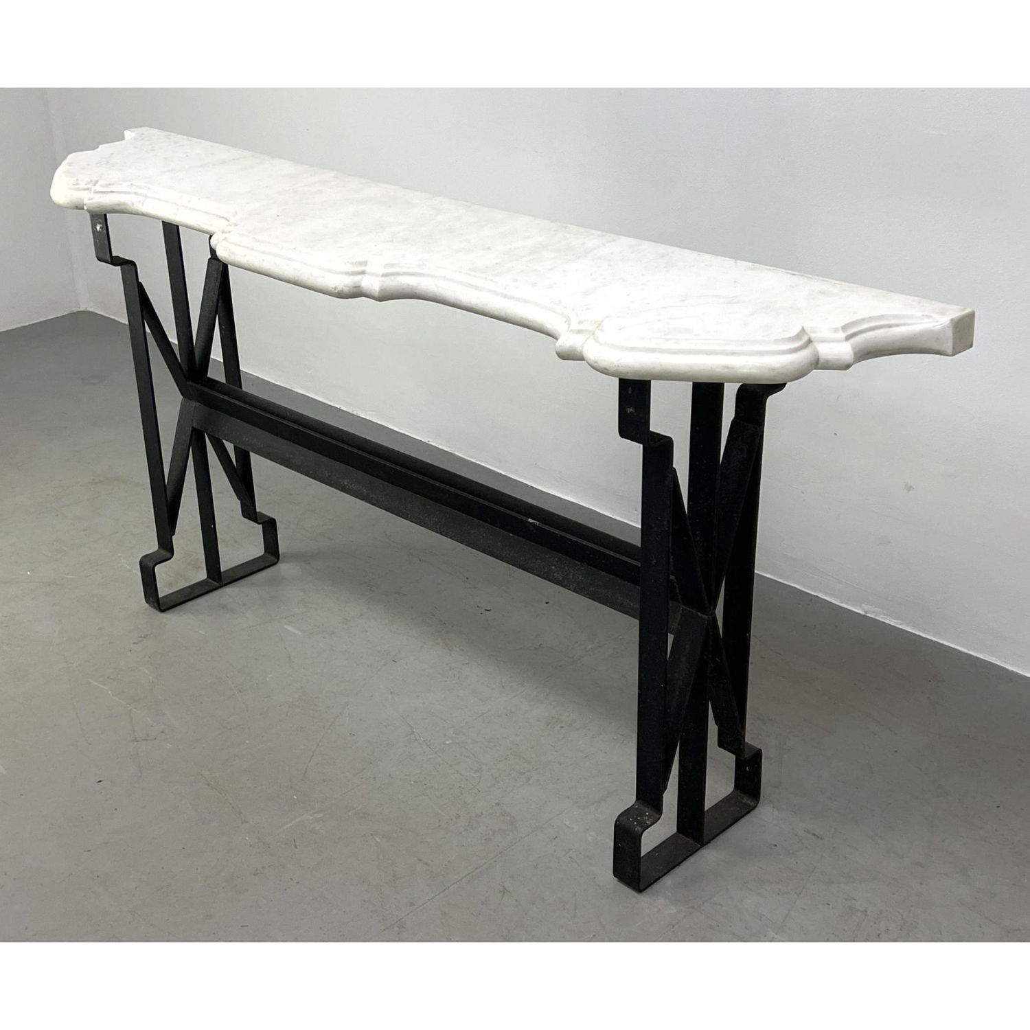 Heavy Iron Console Serving Table