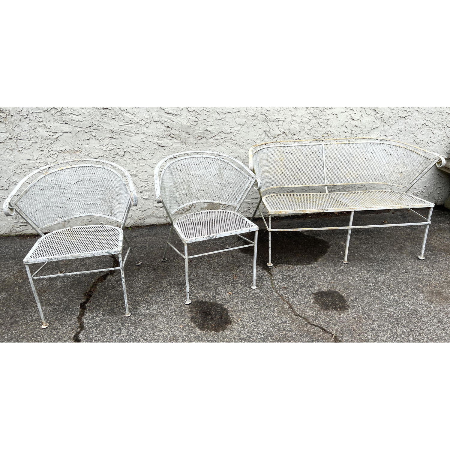 3pc Wrought Iron Garden Patio Set