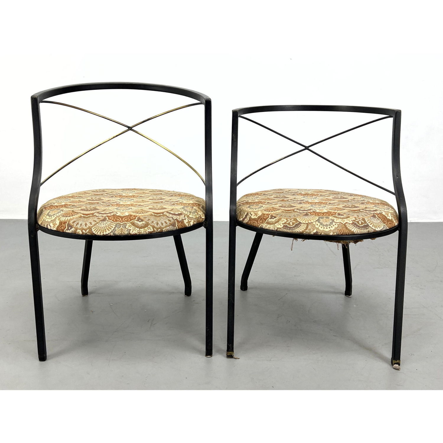 2 Maison Jansen Style Patio Chairs 2ba1ff