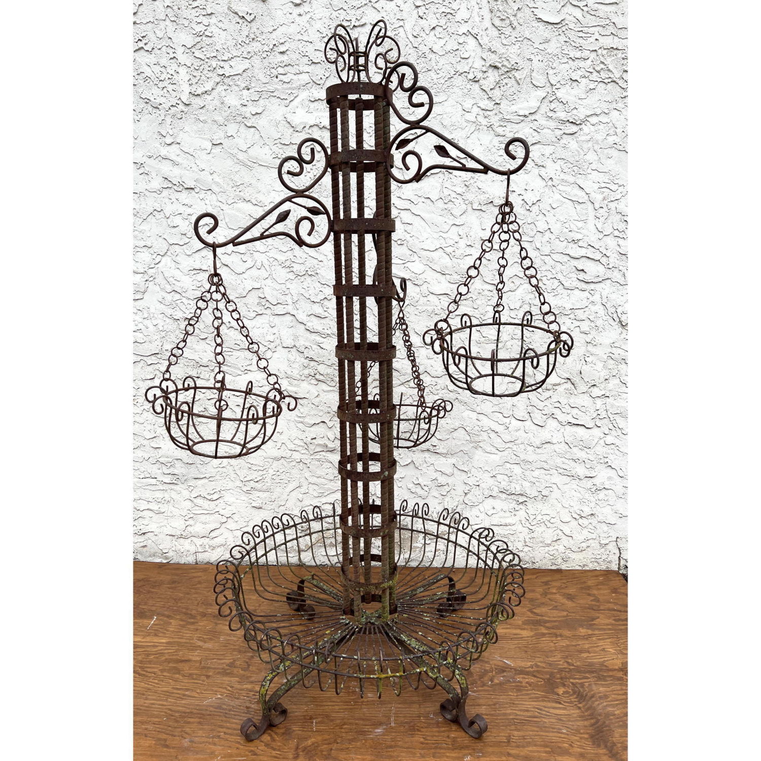 Large Wrought Iron Garden Sculpture 2ba227