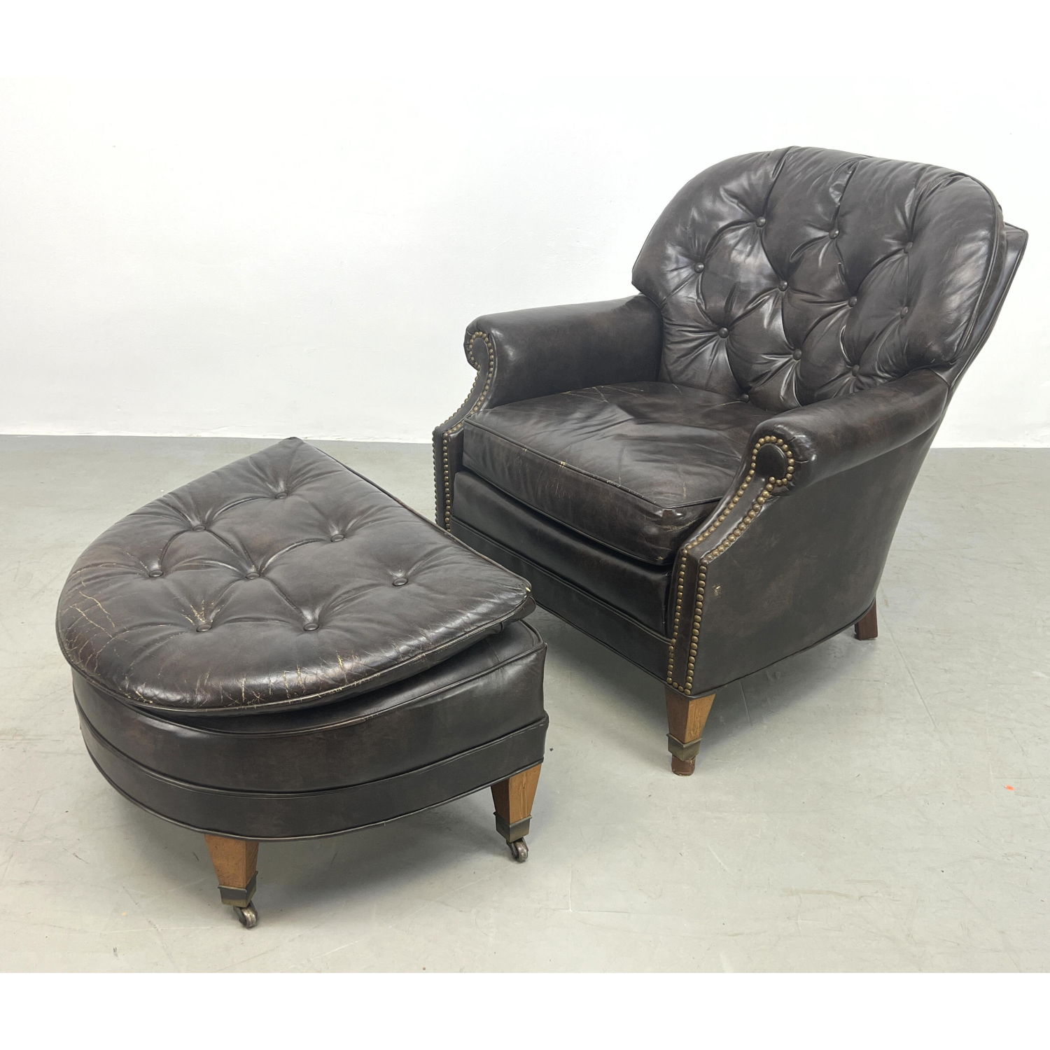 LeatherCraft Lounge chair and ottoman  2ba233