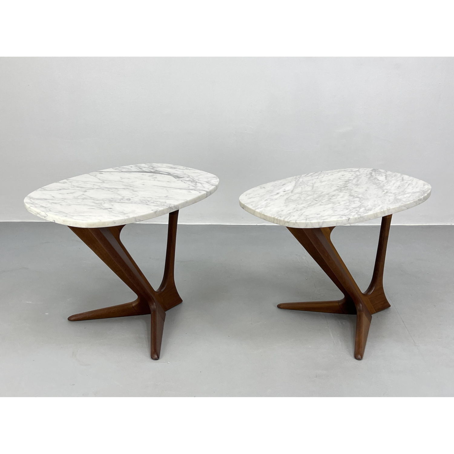 Pair HARVEY PROBBER Marble Top