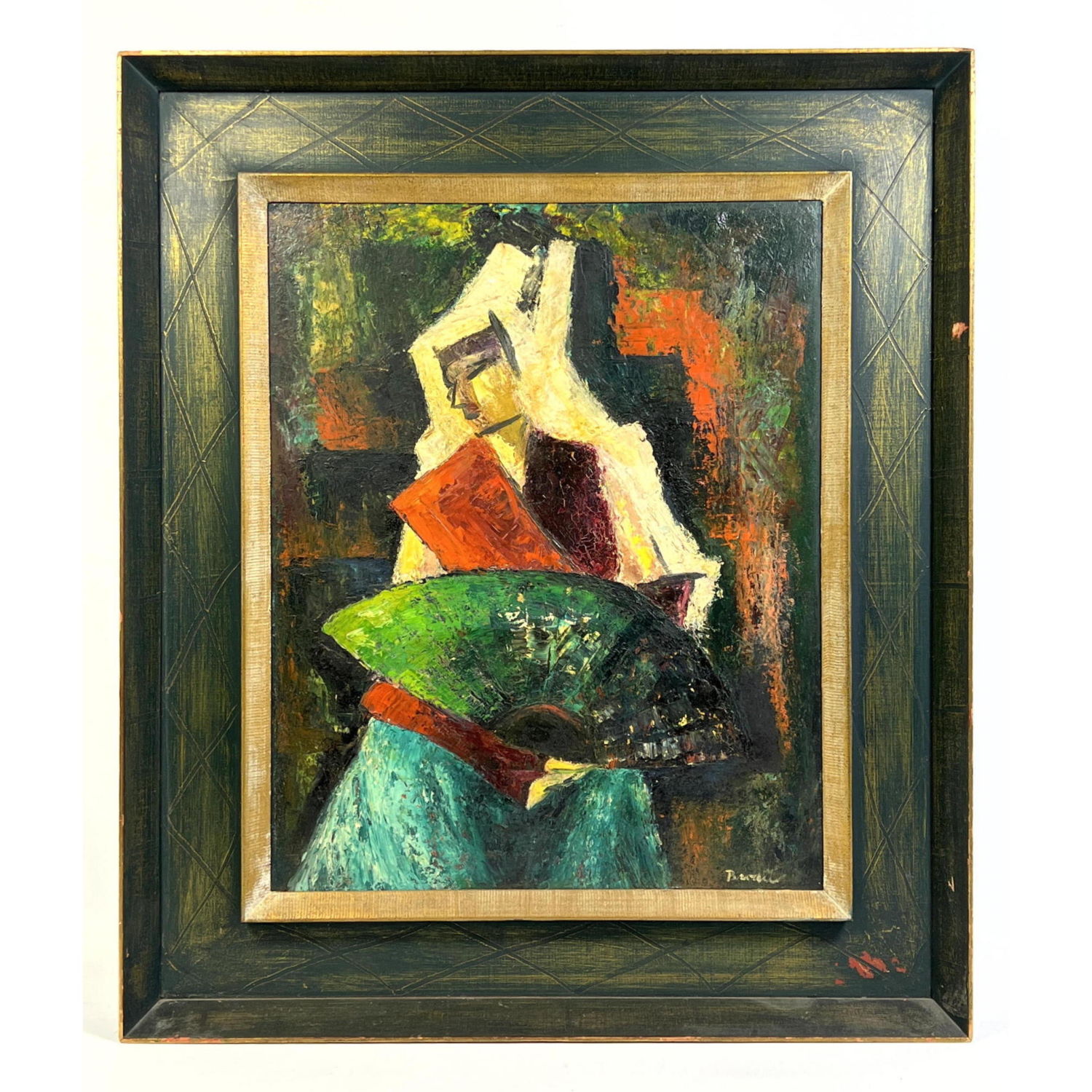 Modernist Figural Painting Woman 2ba35d