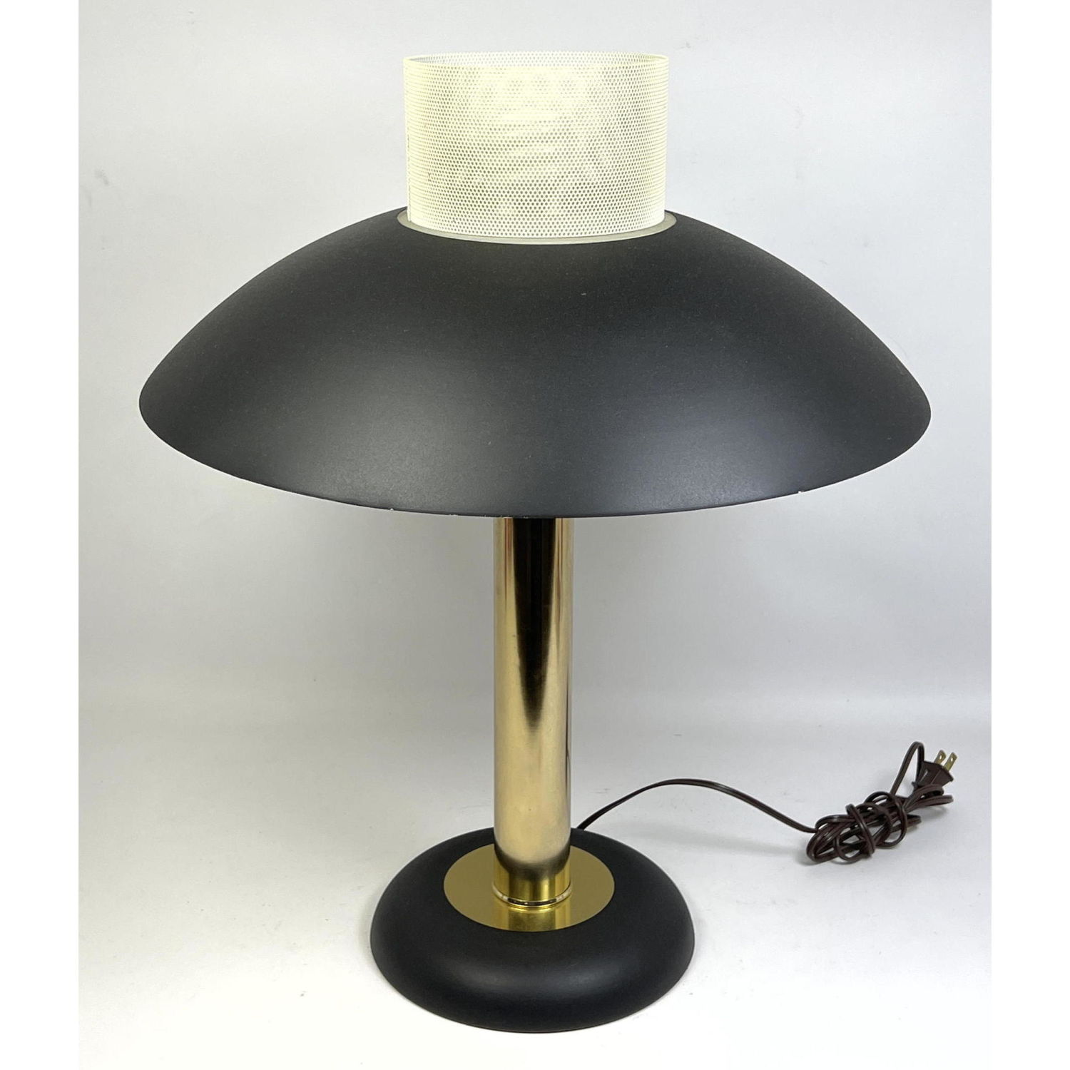 Modernist Brass Table Lamp. Matte