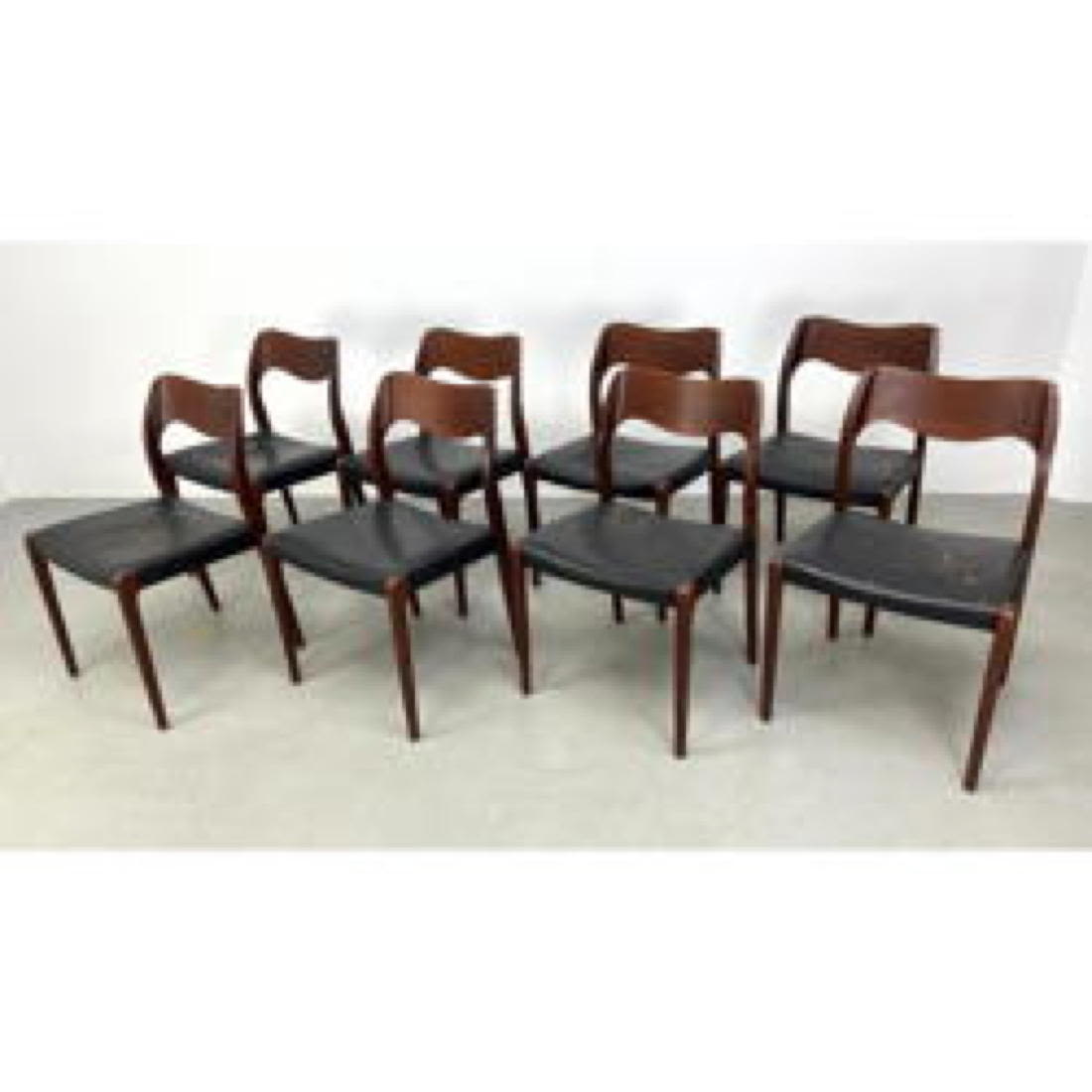 8 NIELS O MOLLER DANISH TEAK DINING 2ba3cb