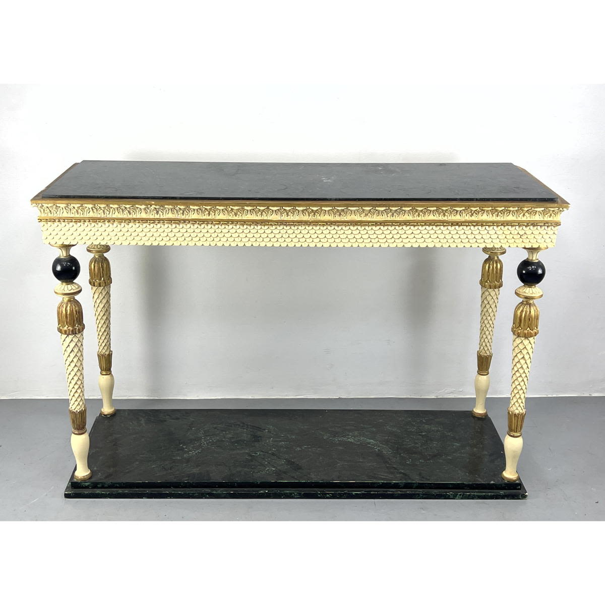 Neoclassical Style Marble Top Console 2b7d83