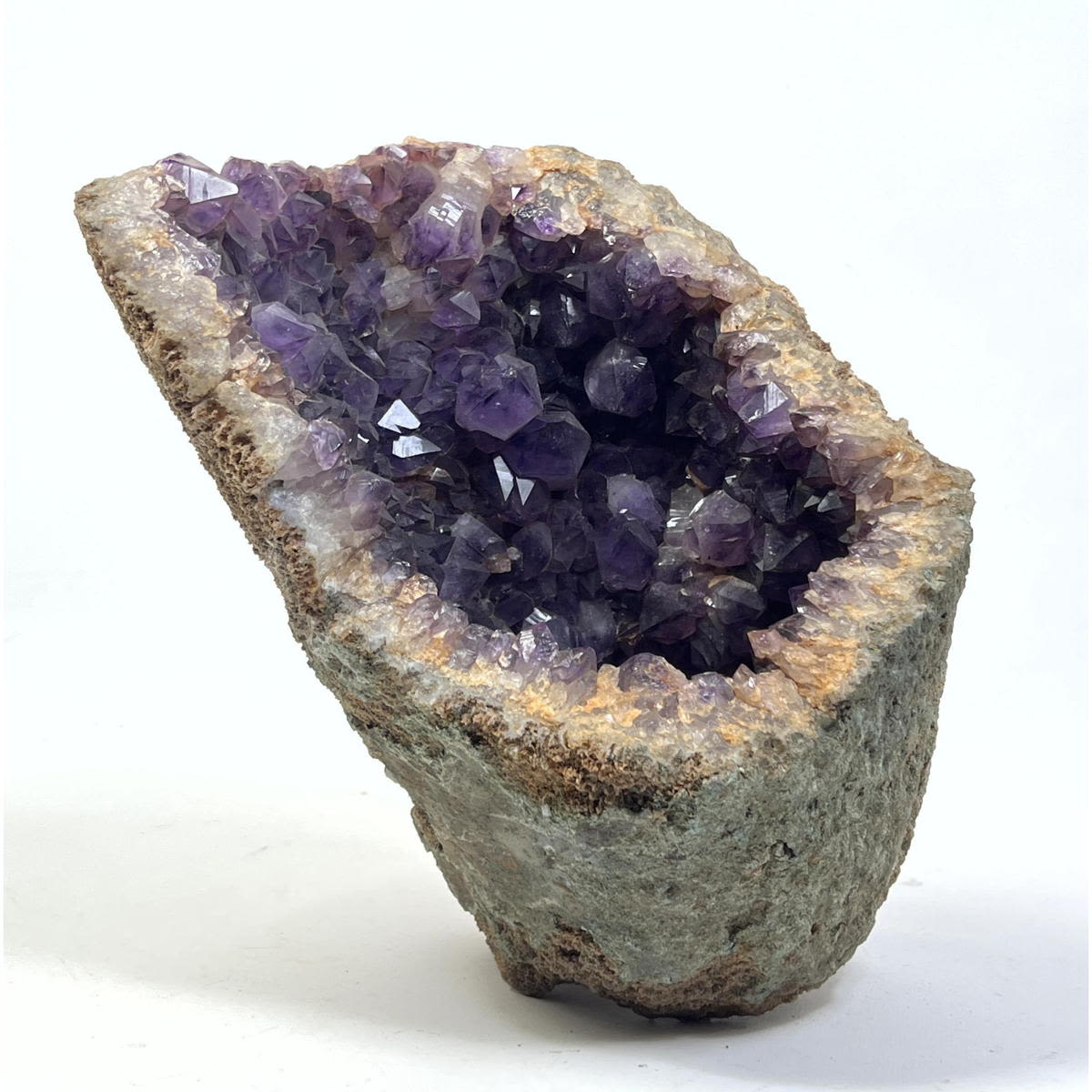 Amethyst Crystal Geode. Natural Mineral