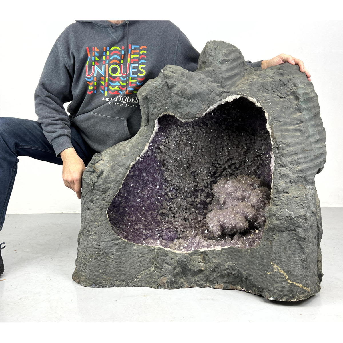 Huge Amethyst Brazilian Geode with