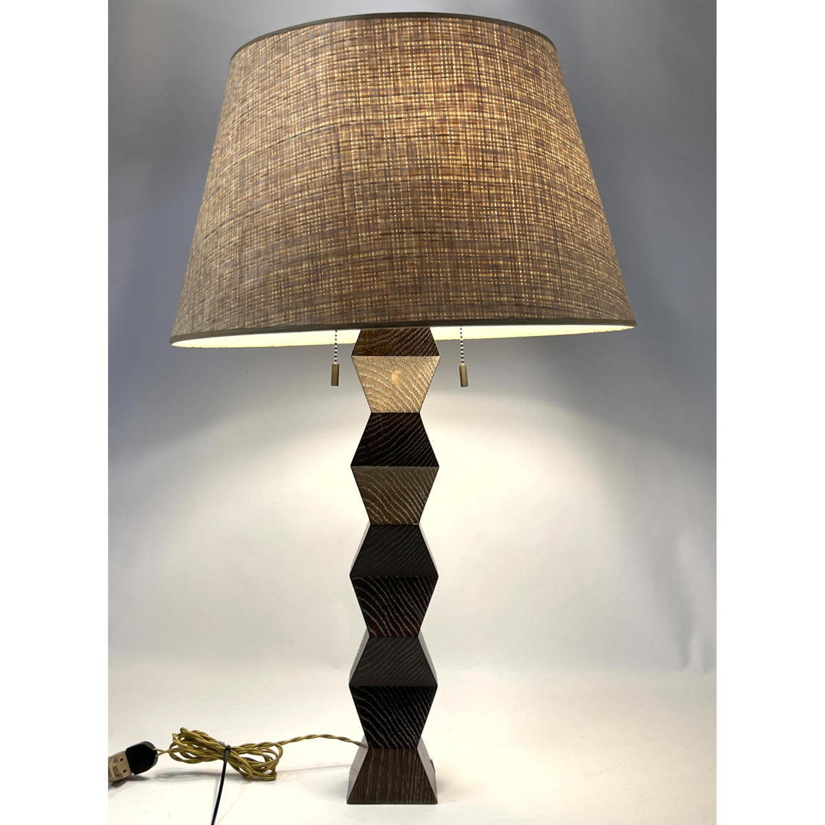 Donghia Cerused Oak Table Lamp