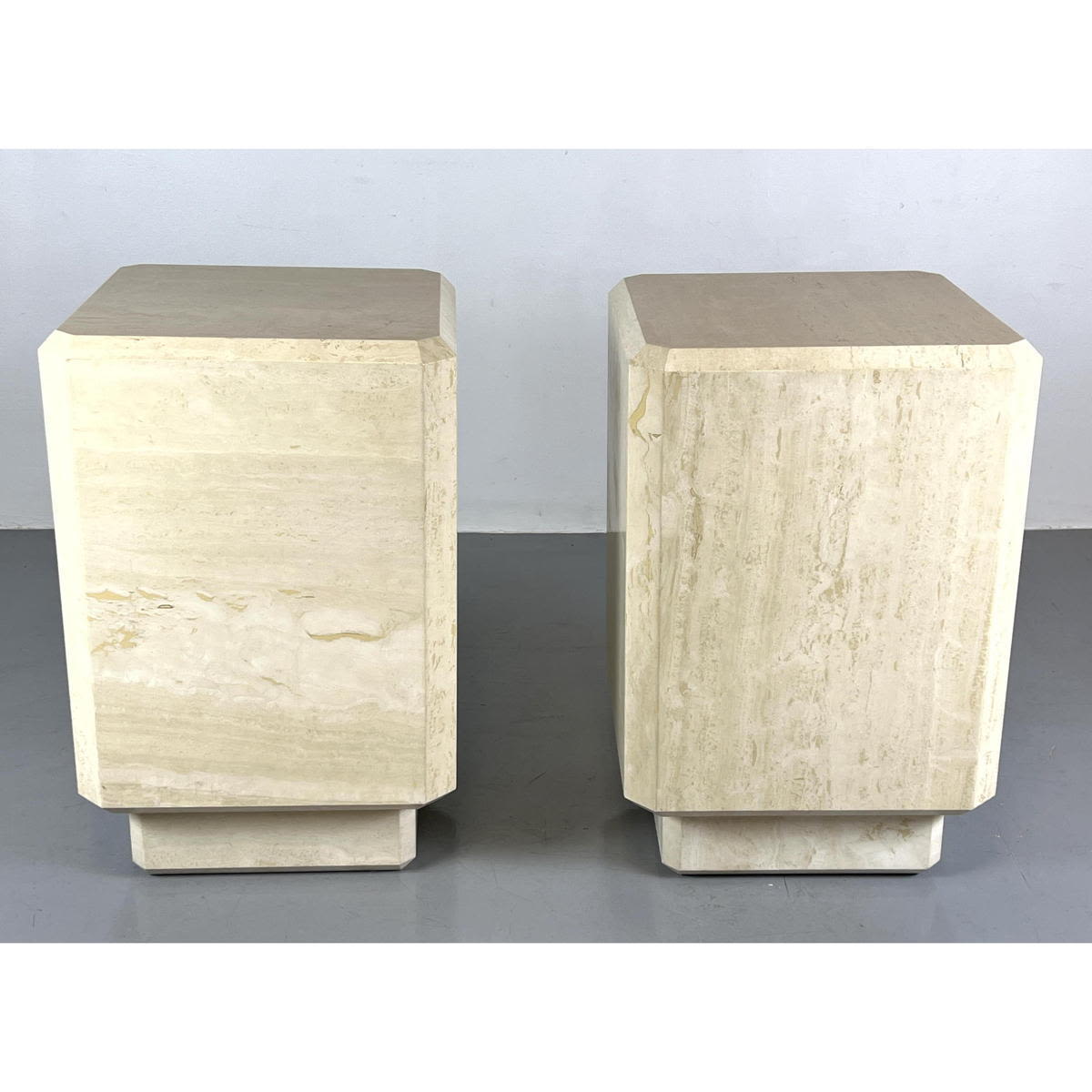 Pr Travertine Display Pedestals  2b7e5d