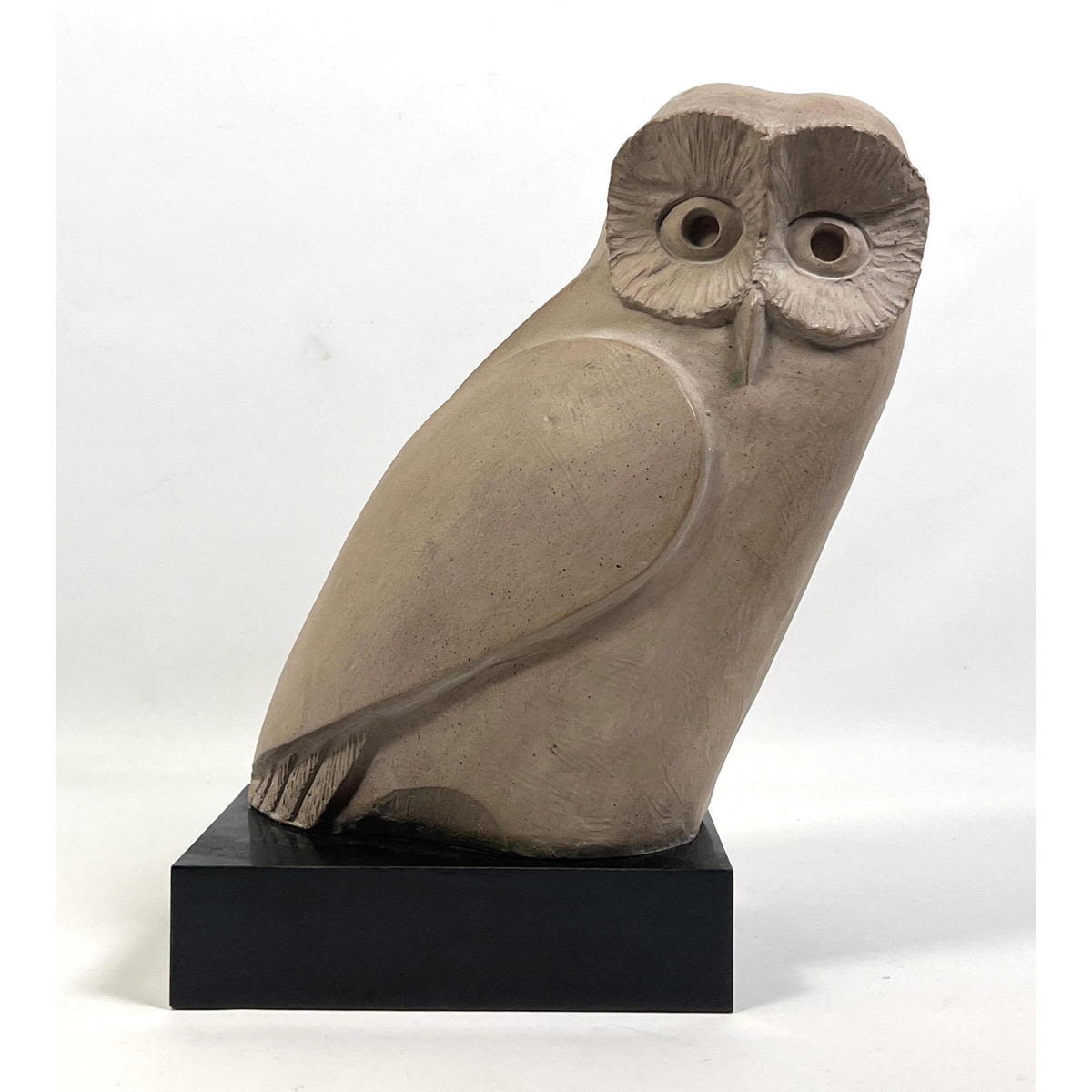Modernist Figural Owl Sculpture.