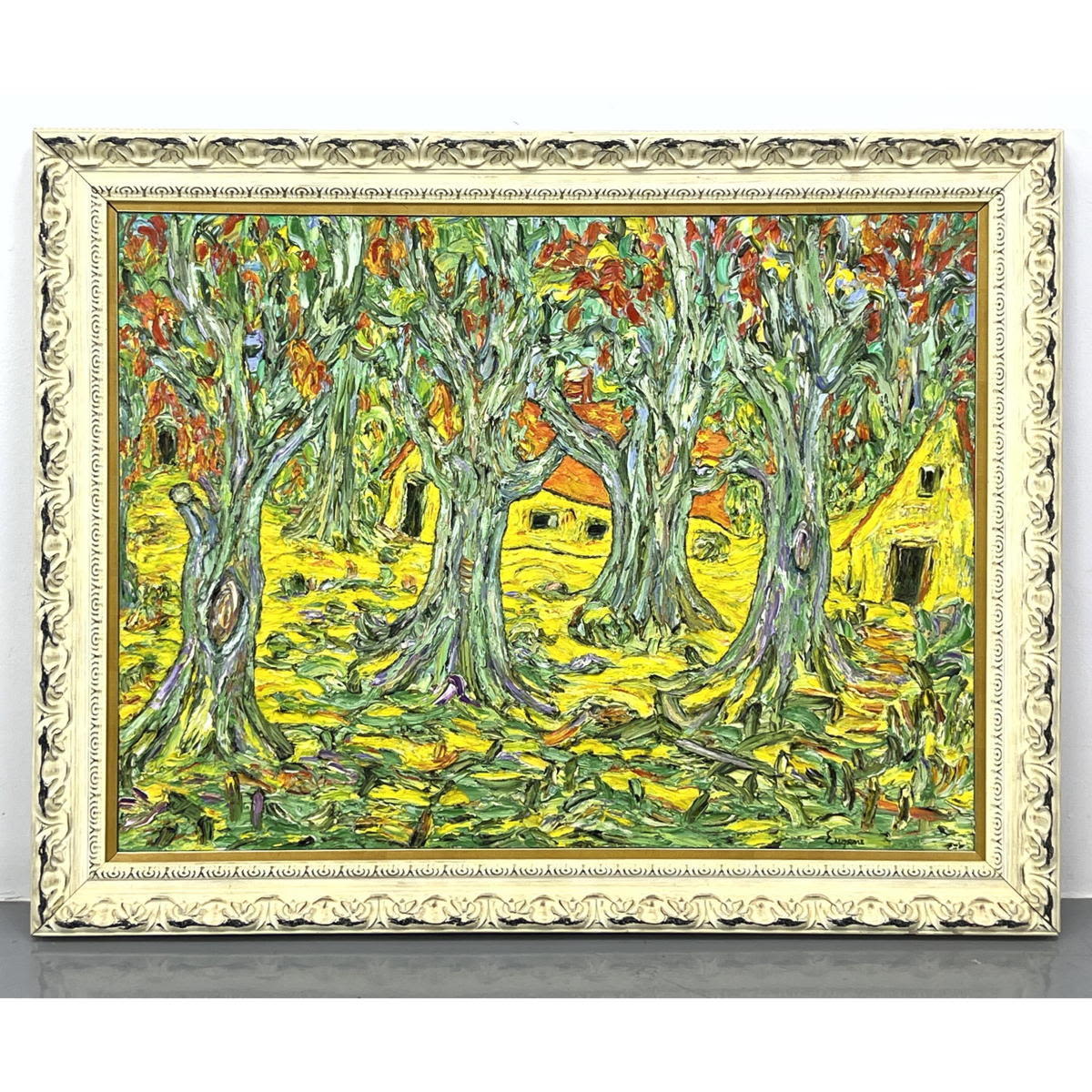 EUGENE Impressionist Painting with Trees