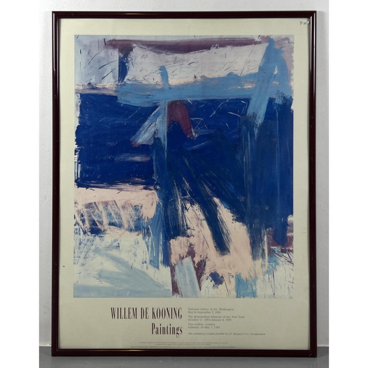 Framed WILLEM de KOONING Exhibition 2b7fcc