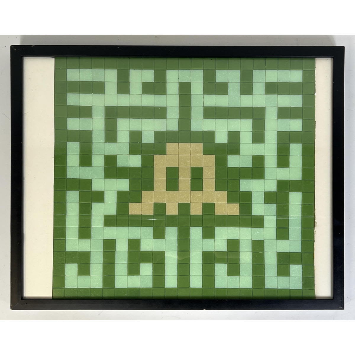 Space Invader Square Tile Op art.