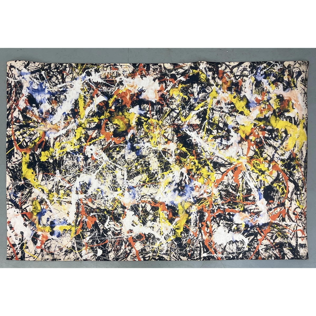 Jackson Pollock Style Rug Wall