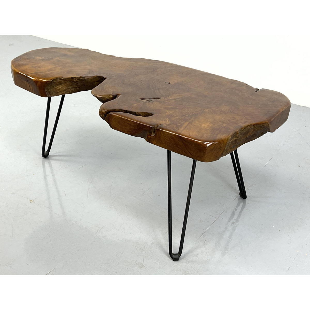 Natural Wood Tree Slab Top Table.