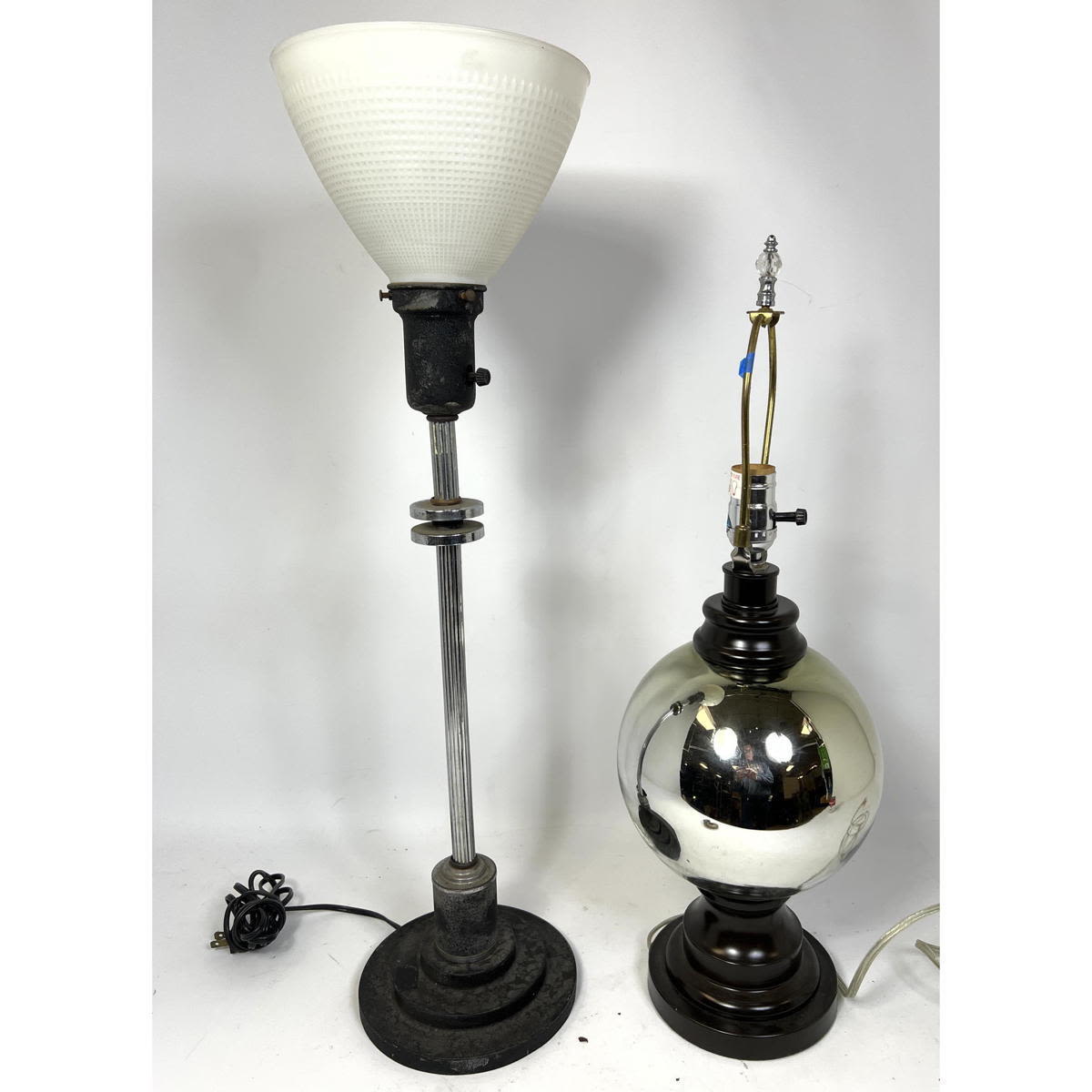 2pc Modernist Table Lamps Black 2b80a1