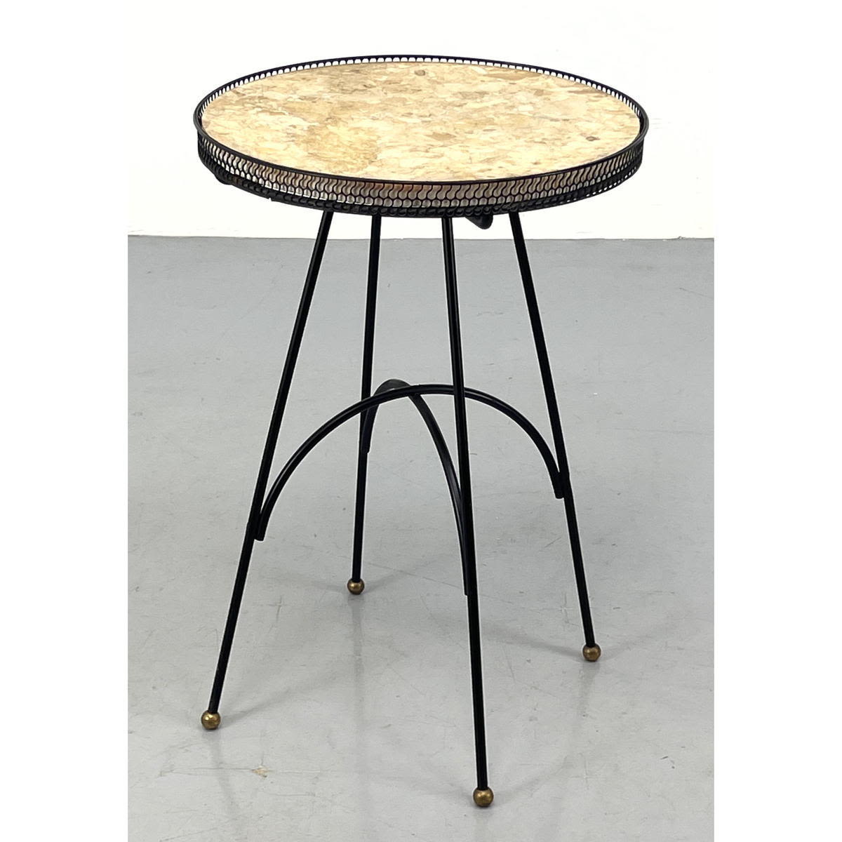 Small Round Marble Top Side Table