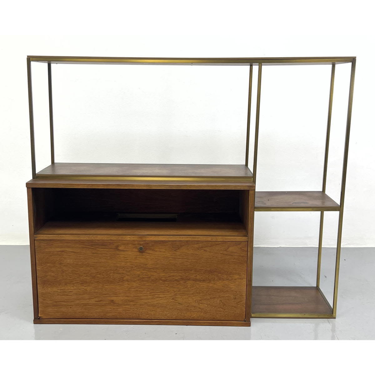 Paul McCobb style Brass Frame Shelf