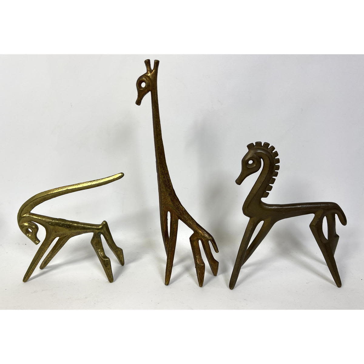 Set 3 Frederick Weinberg Modernist sculptures.