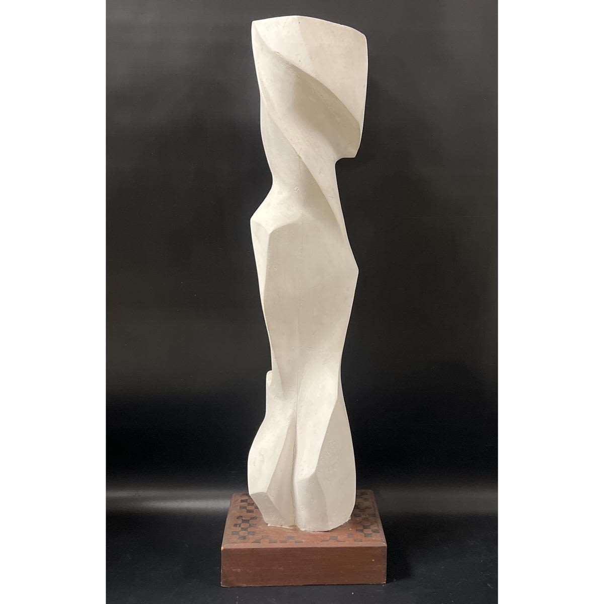 Gesso and Wood Abstract 37" Tall