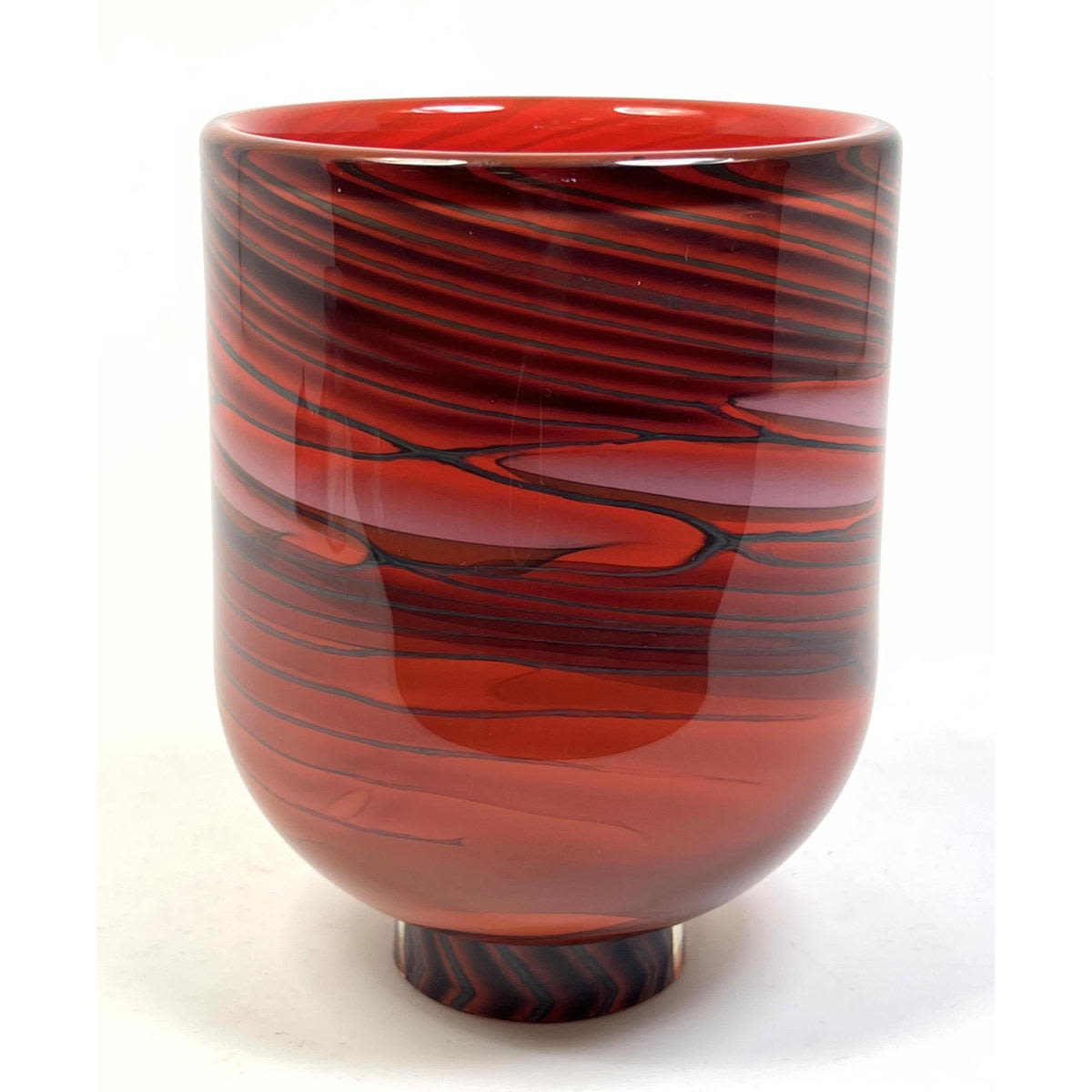 Studio Art Glass Vase STEVEN MAIN  2b8257