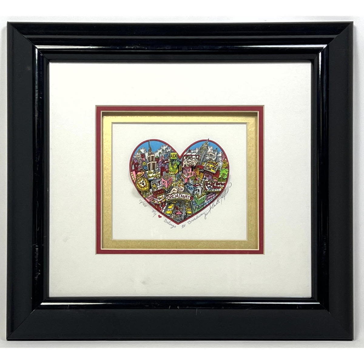 CHARLES FAZZINO 3D Art My Heart 2b8290