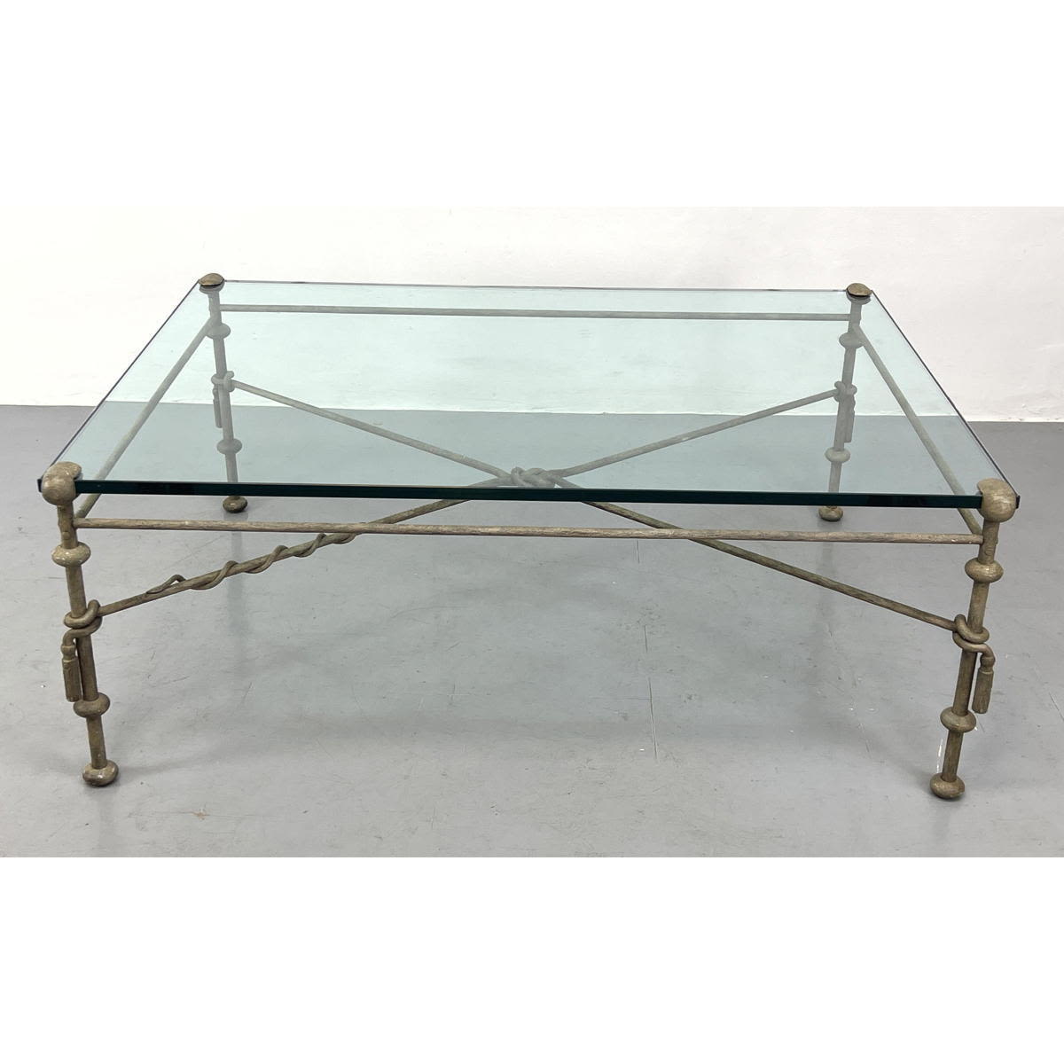 Large Decorator Glass Top Coffee 2b82f8