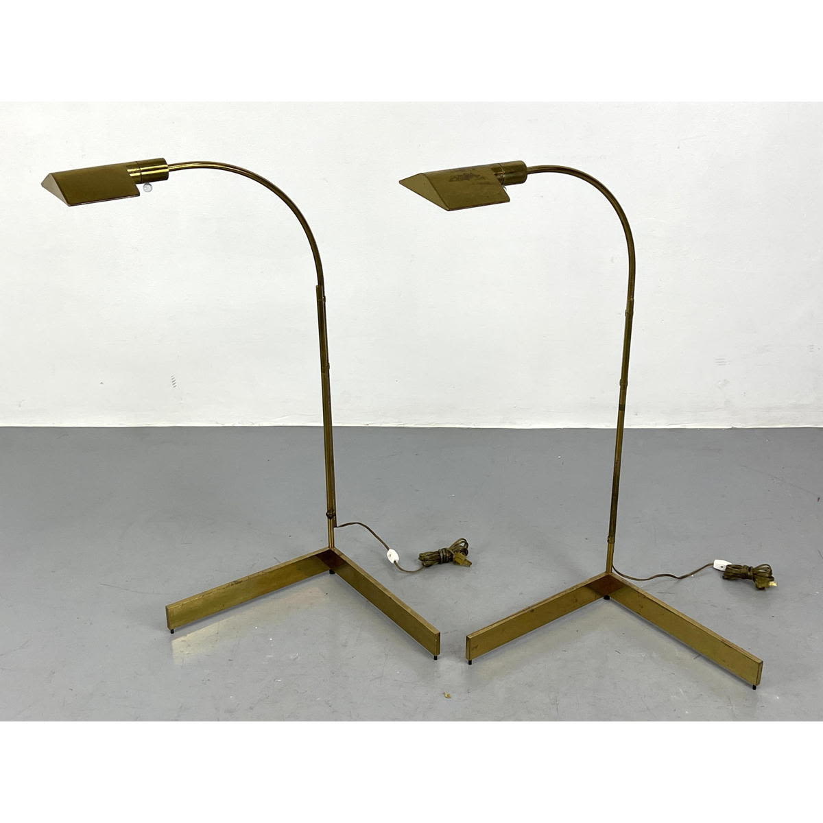 Pair of Brass Cedric Hartman Adjustable