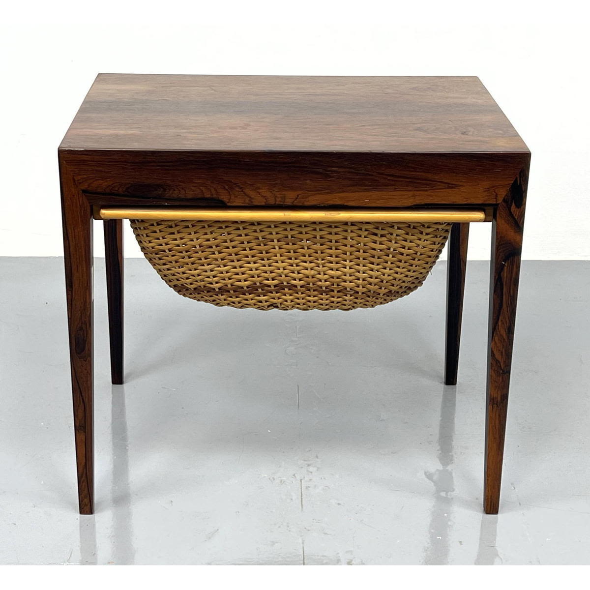 Danish Modern Rosewood Sewing Stand