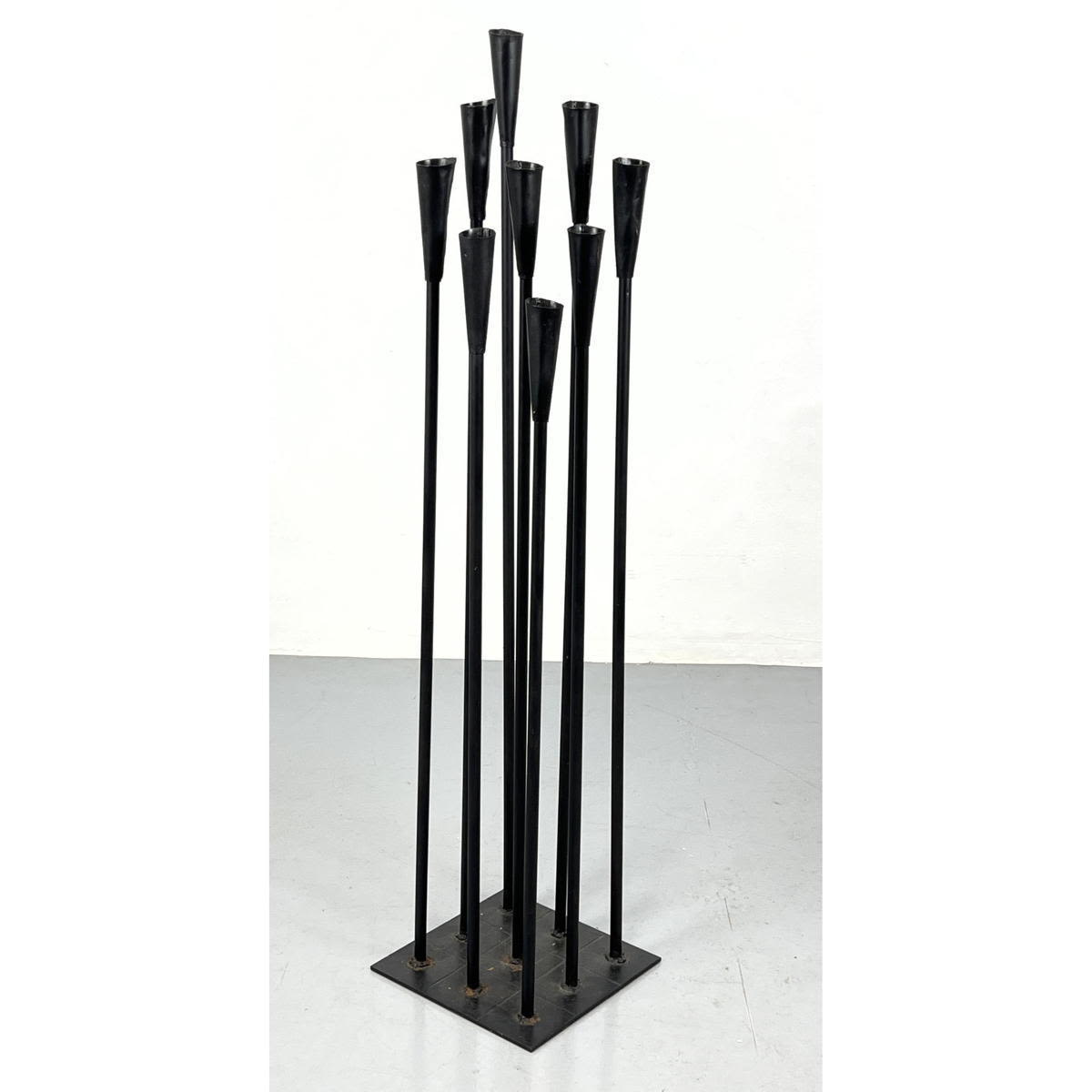 Nine candle iron floor candle stand 2b8358