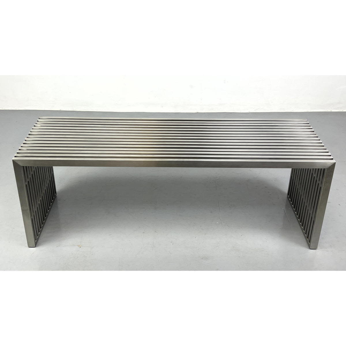 Stainless Slat Bench Coffee Table  2b83a9