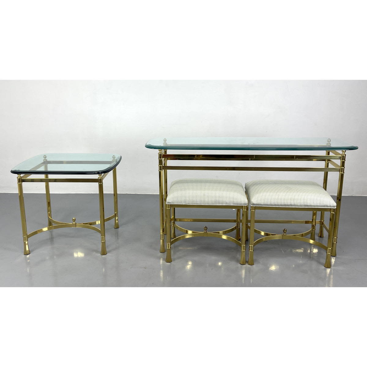 High Quality Brass and Glass Tables 2b83de