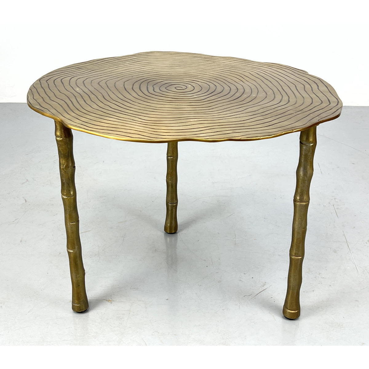 Brass Tree Ring Top Side Table  2b83eb