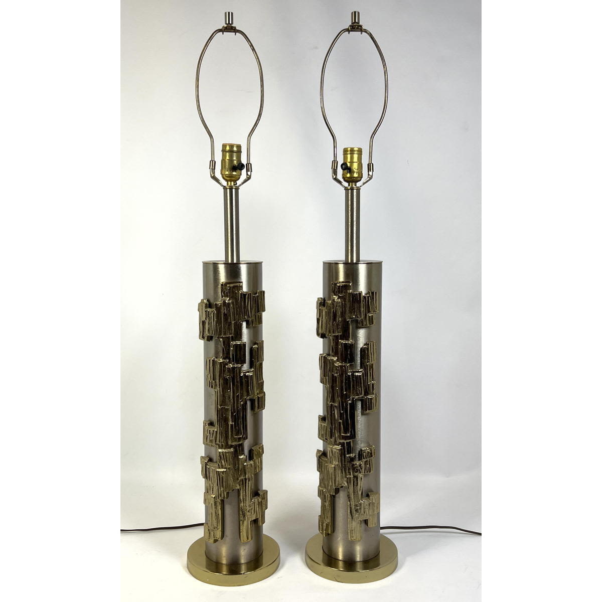 Mixed Metal Brutalist Column Form 2b83ef